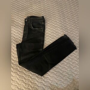 We The Free Black Denim shiny jeans size 27